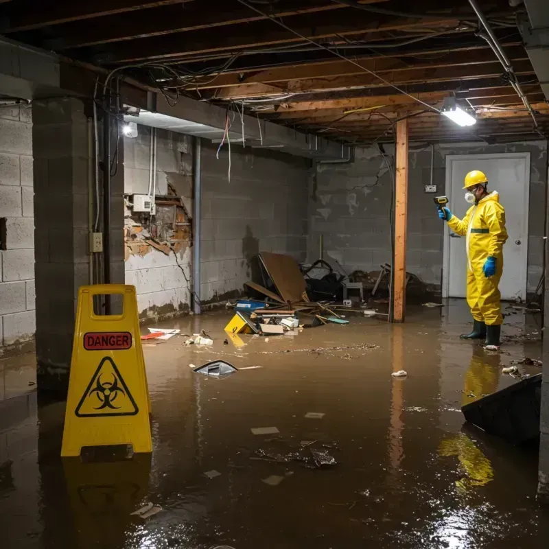 Flooded Basement Electrical Hazard in Louisa County, VA Property